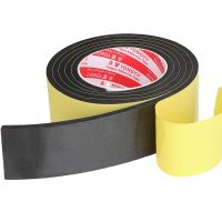 Window Door Seal Strip 1mm 3mm 5mm Thick Black Foam Sponge Rubber Strip Tape Waterproof Single Sided Adhesive Anti-collision