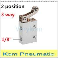 Free Shipping 1/8" bsp Roller Lever Mechanical Air Valve Hand Manual Valves, 2/3 Type 2 PositIon 3 Way K23JC-6 K23JC