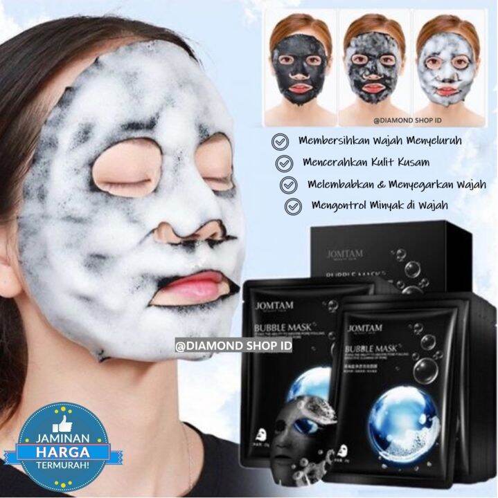 [NEW] Termurah !! JOMTAM Bubble Mask Masker Wajah Gelembung Amino ...