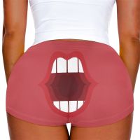 【CC】 Sport Workout Hot Pants Bodycon Clubwear Stretch Womens Booty Shorts Custom Cartoon Printed Drop Shipping