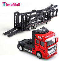 Timemall Kids Alloy Trailer Toy Fall-Resistant Multi-Color จำลองรถพ่วง Diy Scene Modeling Toy For Boys Birthday Gifts