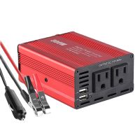 300W Power Inverter DC12V to AC110V Power Converter Splitter Double USB Fast Charging Car Power Inverter