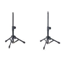 Mini Tabletop Tripod Microphone Mic Stand Holder with Threaded for Meetings Lectures Speaking and