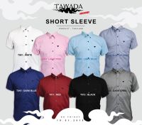 เสื้อเชิ้ตคอปกแขนสั้นทรง Slimfit แบรนด์ TAWADA