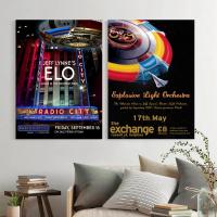 ELO Electric Light Orchestra Singer โปสเตอร์ศิลปะผ้าใบ-Modern Family Bedroom Decor