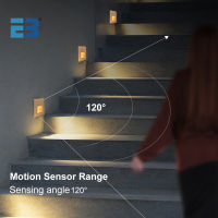 โคมไฟติดผนังแบบฝังบันได Led Light Sensor โคมไฟขั้นบันได AC85-265V โคมไฟติดผนัง Corridor Lighting Stair Light Motion