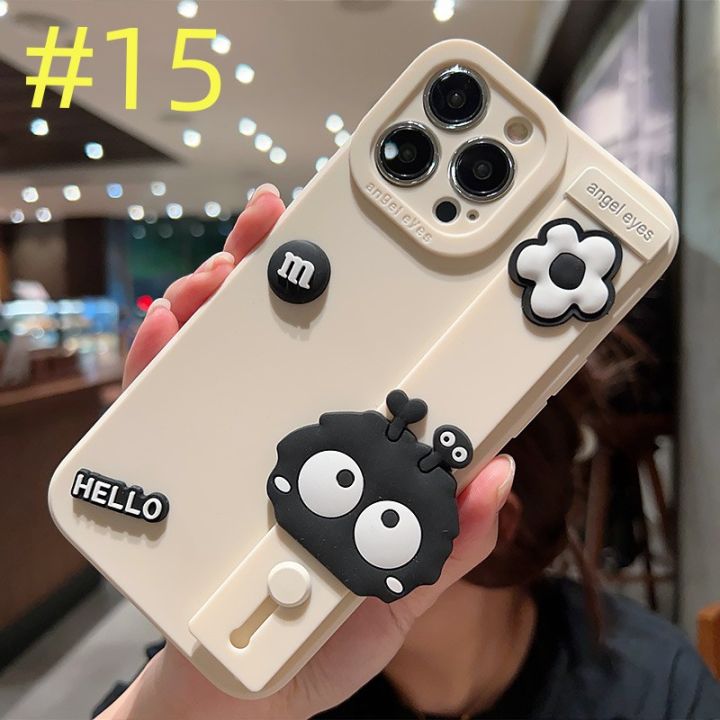 เคสสำหรับ-huawei-p60-p50-p40-lite-nova-11-10-pro-8-9-6-se-7i-8i-y61-y70-y90-5t-y6p-y7p-y9a-y7a-y9s-y9-prime-honor-x8-x9a-x7a-ดอกไม้ถ่านหินสีดำน่ารัก-diy-สายรัดข้อมือเคสโทรศัพท์