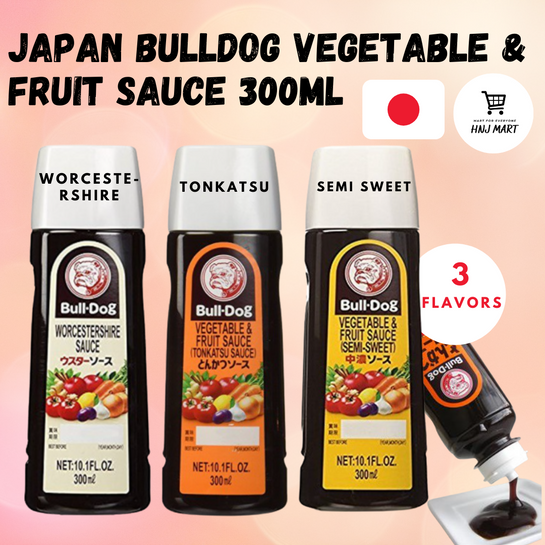 Japan Bulldog Vegetable & Fruit Sauce 300ml Tonkatsu Sauce / Semi Sweet