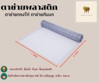 ตาข่ายกรงไก่ ตาข่ายพลาสติก ขนาด 1x30 เมตร, 1.2X30 เมตร ตาข่ายล้อมไก่ ตาข่ายกันนกพิราบ ตาข่ายเอ็น ราคาต่อม้วน 30 เมตร ตราไทยประสิทธิ์