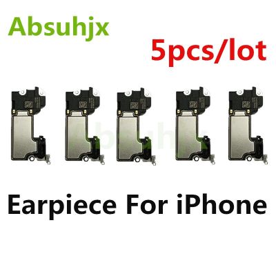 Absuhjx 5pcs หูฟังสําหรับ iPhone X XR XS 11 12 Pro Max 13 Mini หูฟัง หูฟัง ลําโพงเสียง เปลี่ยน ตัวรับ ชิ้นส่วน