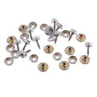 10 Set Fastener Screw Snaps Marine Grade 3/8 Socket with Stainless Steel 5/8 Screw Press Snaps for Boat Canvas Cover