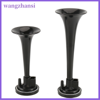 wangzhansi 2pcs Black Air Horn คู่ปั๊มลมแตรอากาศท่อรถรถบรรทุกรถไฟเรือ