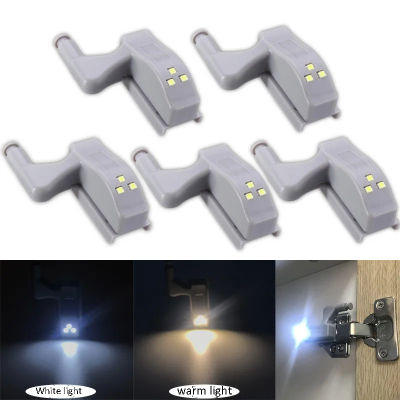 5PCS LED Induction Cabinet Light โคมไฟบานพับด้านในภายใต้ตู้เสื้อผ้าตู้ไฟสำหรับห้องนอนห้องครัวตู้เสื้อผ้า Night Lamp