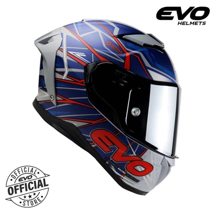 EVO XT300 Valkyrie II Dual Visor Full Face Helmet Motorcycle With Free Clear Lens face motor