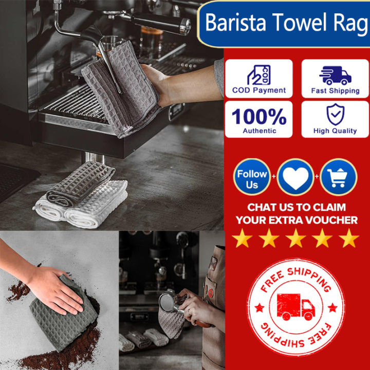 Coffee Machine Cleaning Cloth Barista Towel Rag Bar High Quality