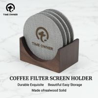 Making Espresso Walnut 58mm for Coffee Screen Machine Holder Filter Barista Mesh Screen Coffee Holder Puck ✠ Reusable Screen