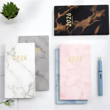 Cheap A6 Diary Weekly Planner Pocket To Do List English Notepad 2024 Agenda  Book School Office