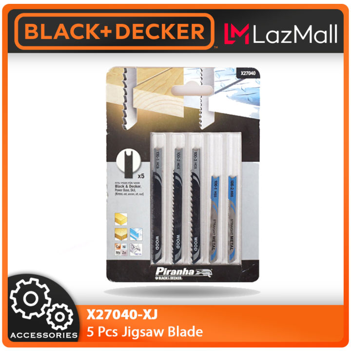 Black & Decker X27040 Jigsaw Blades Set (Piranha)