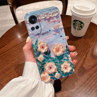 เคสโทรศัพท์ OPPO Reno10 Pro Reno 10 Reno10 Pro+ 5G ใหม่2023สวยดีไซน์พิมพ์ลายดอกไม้เคส  เคสยางนิ่ม เคสOPPO Reno10 5Gโทรศัพท์