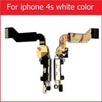 พอร์ตเครื่องชาร์จ Usb สายเคเบิ้ลยืดหยุ่นสำหรับ Iphone 4 4S 5 5S แจ็คเสียง Se 5c ขั้วต่อหูฟังเฟล็กซ์ริบบอนซ่อมสายเคเบิลสำหรับเปลี่ยน