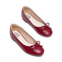 Ms.Choo Flats Mary Burgundy/ รองเท้าส้นเตี้ย / รองเท้าบัลเล่ต์ / รองเท้าคัทชู นุ่ม สวมใส่สบาย สีแดง