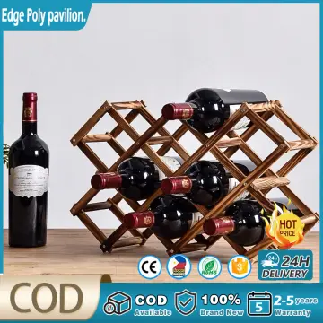 Wine Rack - Wooden Wine Rack 6 Slots –