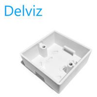 Delviz standard wall switch box  wall socket box and wall junction box are suitable for external installation boxes of 86*86mm