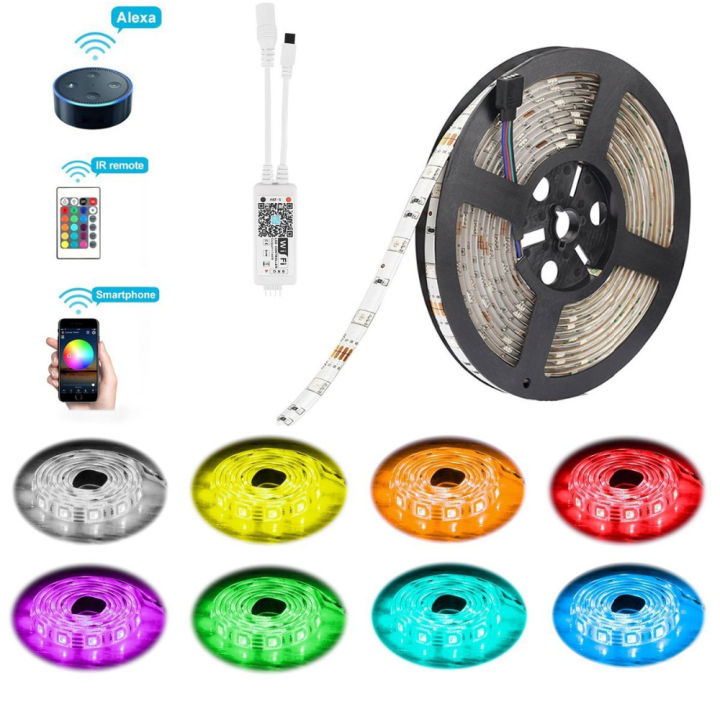 rgb-led-light-strip-kit-wifi-wireless-smart-phone-controlled-5m-16-4ft-rgb-led-strip-lights-kit-with-remote-and-power-supply