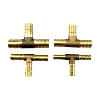 Brass Tee Barb Fitting T Type Hose Connector for Hose ID 681012 14 16 mm