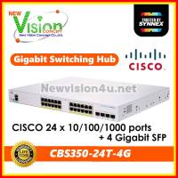 [ All New ] Cisco CBS350-24T-4G Gigabit Switch 24Port 100/1000 + 4GB.SFP Managed. By newvision4u.net