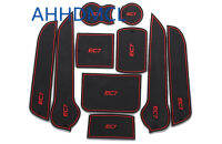 รถ Anti-Dirty Pad ประตู Groove Gate Slot ถ้วย Armrest Storage Pad Anti-Slip Mat สำหรับ Geely Emgrand EC7 2012 2013