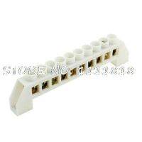 [HOT ZHKKZZLWWG 510] สีขาว10ตำแหน่ง Arch Barrier Terminal Stripe Block Connector