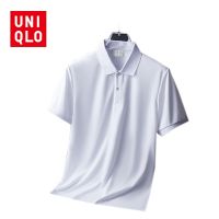 Uniqlo เสื้อโปโลผู้ชายกีฬาเสื้อยืดระบายอากาศ