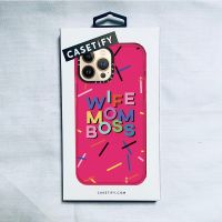 【HOT】casetify X WIFE MOM BOSS Rainbow RosePink Case IPhone 14 13 12 11 Pro Max Mini XS MAX XR X SE 6 6S 7 8 Plus Soft Case