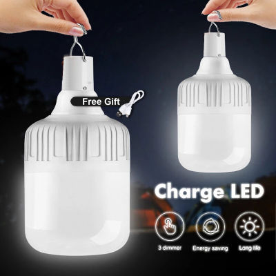 Portable Emergency Lights Rechargeable LED Lantern Mobile Tent Lampwith Hook for Camping Fishing Patio Porch Garden Lighting
