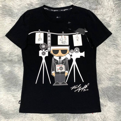 Karl Lagerfeld graphic cotton O-neck T-shirt for men