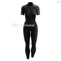 Woman Riding a Bicycle VEZZO Long Sleeve Pants Jumpsuit Womens Running Cycling Clothing Ladies Racing Black Bike Dress Shipping