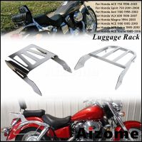 Steel Motorcycle Rear Sissy Bar Support Holder Luggage Shelf Rack For Honda ACE 750 1100 Shadow Magna VLX 600 Spirit 750 94-2010