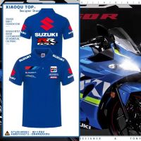 High quality stock MOTOGP SUZUKI racing suit GSX-R600 GSX650F B-King Katana DL650 GSX-R750 K5/K6/K7/K8/K9 GSX-R1000 Hayabusa GSR750 GW250 FGSX-S1000F SFV650 motorcycle riding POLO shirt short-sleeved T-shirt