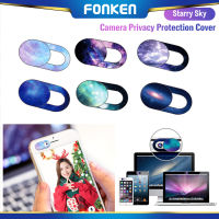 FONKEN เว็บแคม Slider กล้องแล็ปท็อปฝาครอบ Starry Sky เว็บแคมของพีซีสำหรับ Macbook Ultra บางโทรศัพท์มือถือฝาปิดเลนส์สติกเกอร์ความเป็นส่วนตัว