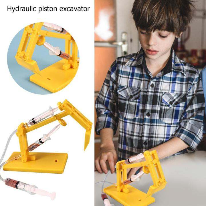 Creative DIY Excavator Invention Material Kits Science Production