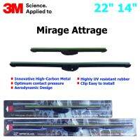 ใบปัดน้ำฝน 3M Silicone Model สำหรับ Mitsubishi Mirage, Attrage ขนาดใบ 22"+14 "  สินค้าระดับพรีเมี่ยม หรูหรา สวยงาม ทนทาน คุณภาพดี