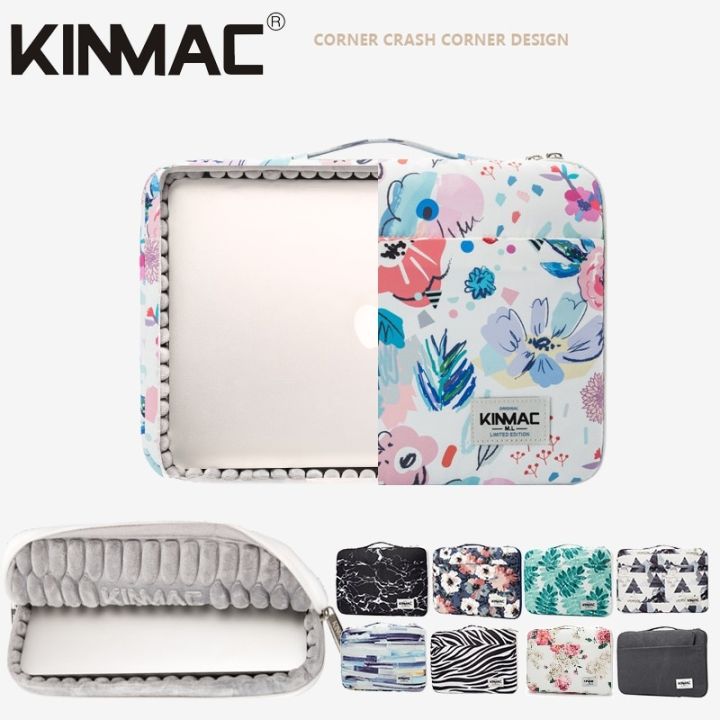 kinmac-กระเป๋าแล็ปท็อปกันกระแทก2แบรนด์12-13-14-15-6นิ้วแขนเสื้อผู้หญิงกันน้ำเคสสำหรับ-macbook-air-pro-กระเป๋าถือ-m1-pc-dropship