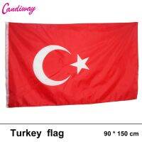 NEW 3X5 TURKEY FLAG 3FT X 5FT FLAGS TURKISH 90x150cm Hanging National flag Turkey Home Decoration country flag Electrical Connectors