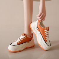 New Platform Sports Shoes Woman In Lace-up Sneakers Women Comfort Running Vulcanized Shoes Athletic Thick Soled Trainers Shoes