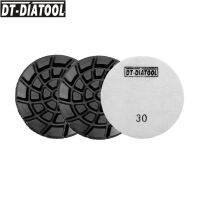 DT-DIATOOL 3pcs/pk Grits 30 Resin Bond Diamond Concrete Polishing Pads Nylon Backed Floor Renew Sanding Discs Dia 100mm/4