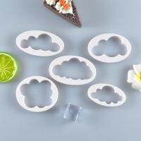 5Pcs/set Cloud Shaped Cookie Cutter Press Pastry Biscuit Cake Mould Icing Sugar O0E8