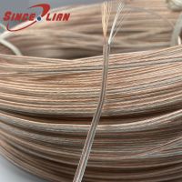 10M 2pin Copper Transparent Color Wire parallel Line LED Speaker Cable Electronic Monitor Power Cord Gold Silver Wire