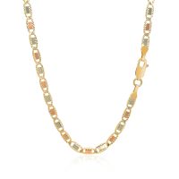 สร้อยคอทองคำแท้  14k ลายวาเลนติโน่ ขนาด (3.3 มม.) (เวลาจัดส่ง 7-10 วัน) 14k Yellow Gold Valentino Chain (3.3mm)