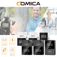 Comica BoomX-D Wireless Lavalier Microphone 2.4G Dual Channel Lapel Mic for Phone Type C Camera Video Recording Interview